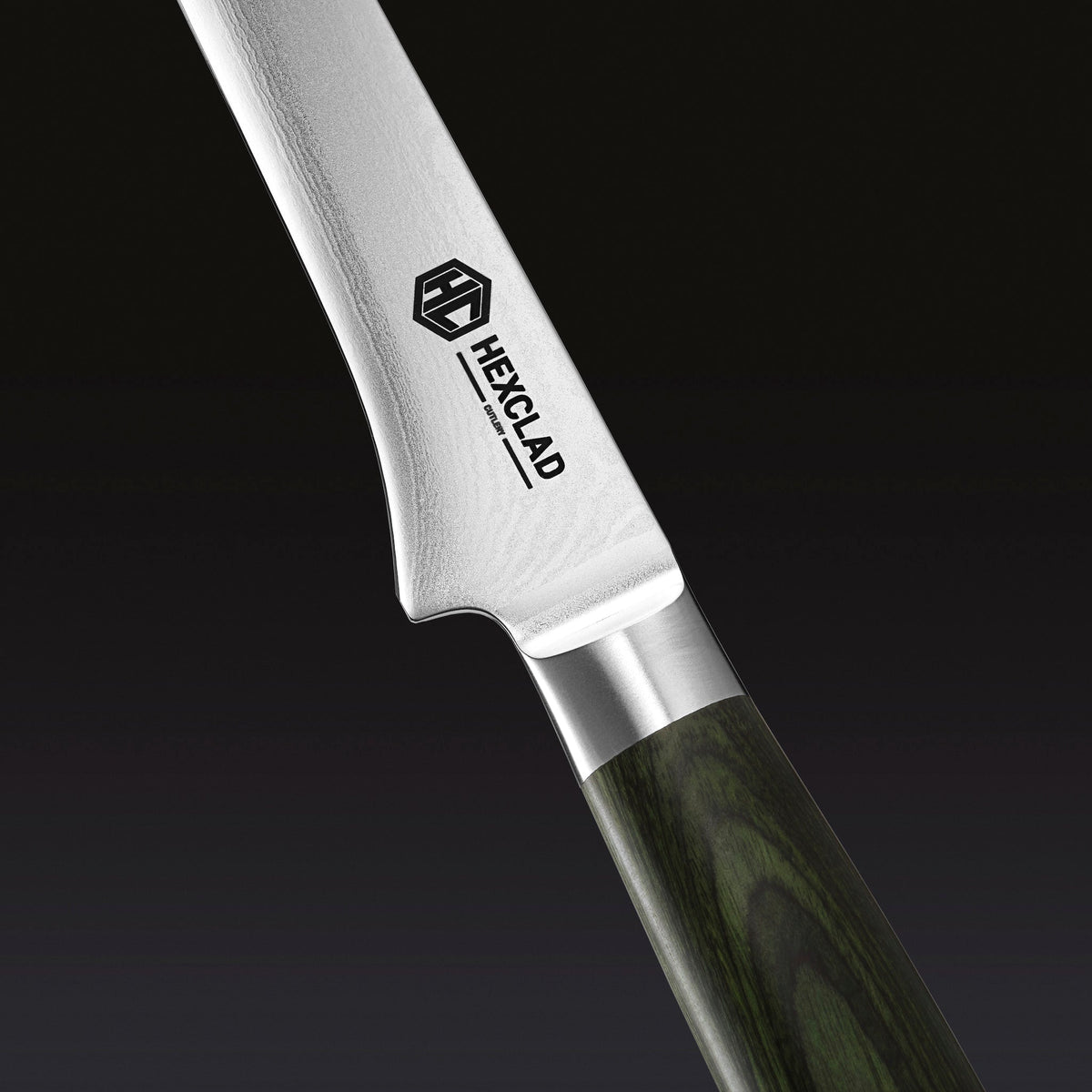 Damascus Steel Boning & Fillet Knife, 6"